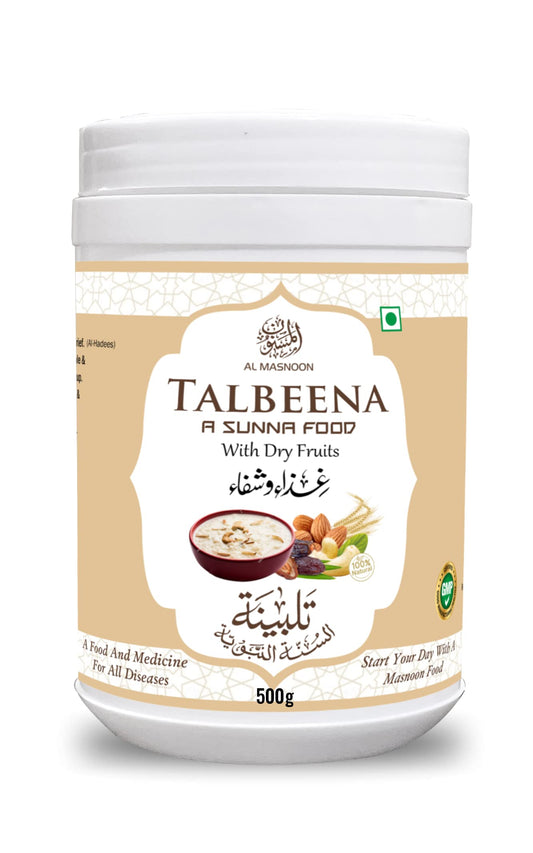 AL MASNOON Talbina with Dry Fruits 500g (pack of 1) / A Sunnah & Healthy Diet Porridge For All Age Group
