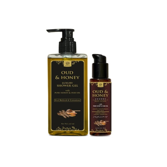 Oud & Honey luxury shower gel and oil 