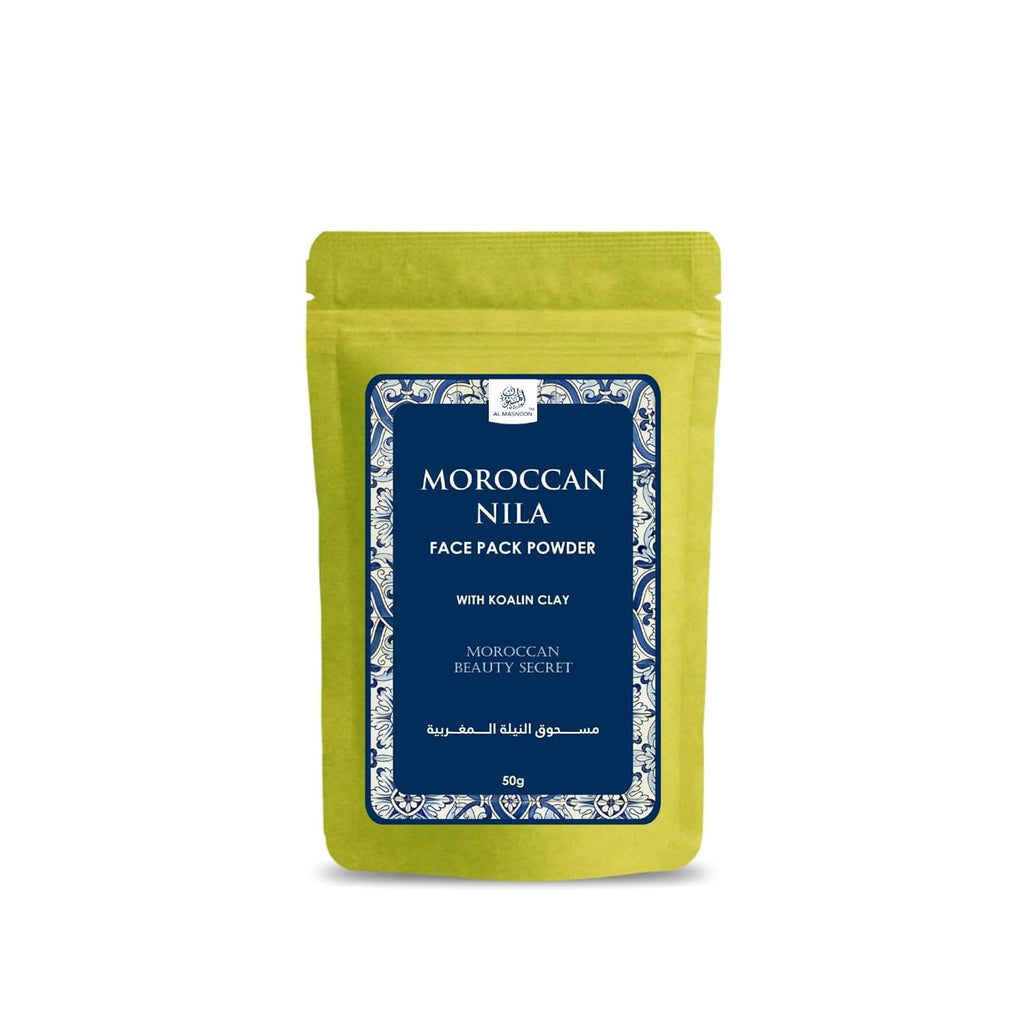 AL MASNOON Moroccan Nila Face Pack Powder with Kaolin Clay | 50g