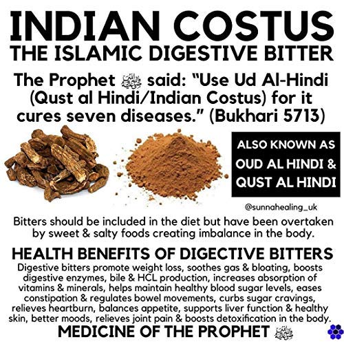 Al Masnoon QUST AL HINDI POWDER/OUD HINDI/COSTUS ROOT POWDER 50G (PACK OF 1) 100% NATURAL & PURE