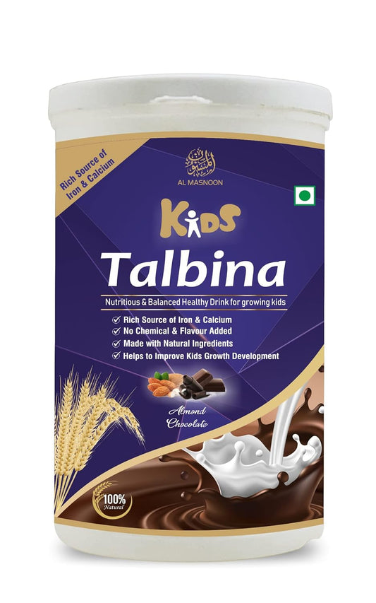 AL MASNOON Talbina for Kids with Almond & Chocolate/A Healthy Diet for kids 300g (pack of 1)