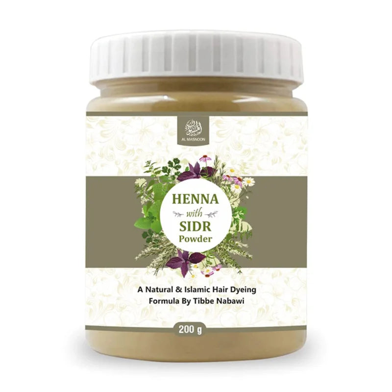 Heena with sidr powder