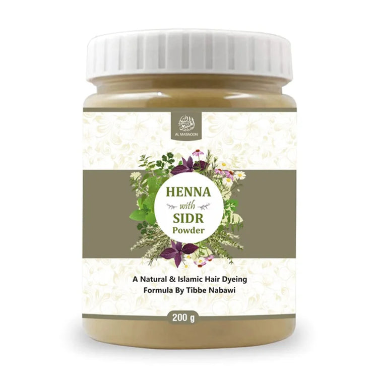 Heena with sidr powder