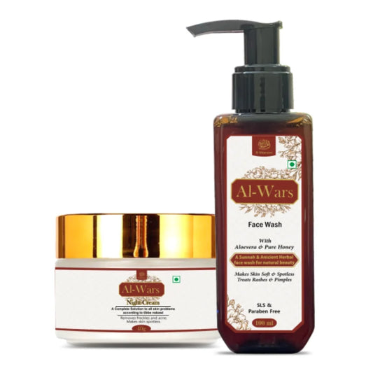 Al-Wars Face Wash and Night Cream 